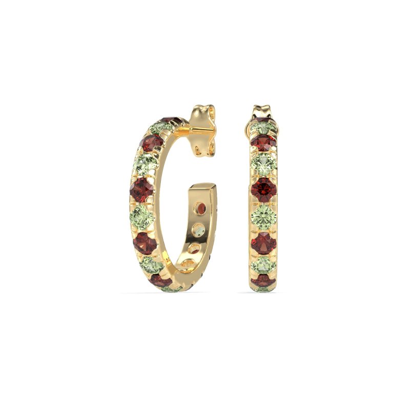 Single Row Huggie Earrings