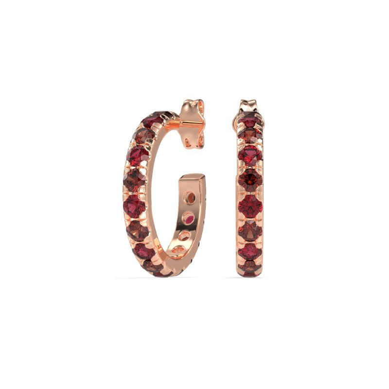 Single Row Huggie Earrings