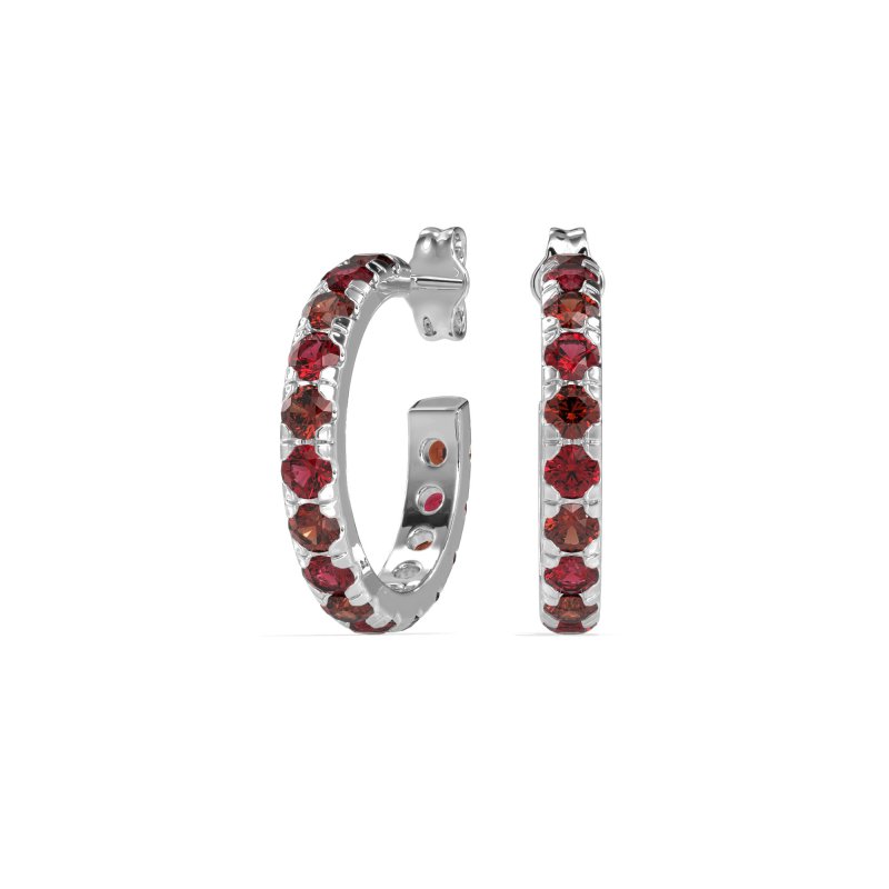 Single Row Huggie Earrings