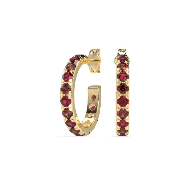 Single Row Huggie Earrings