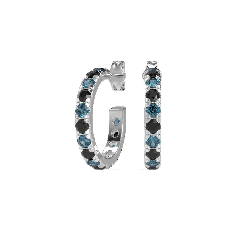 Single Row Huggie Earrings