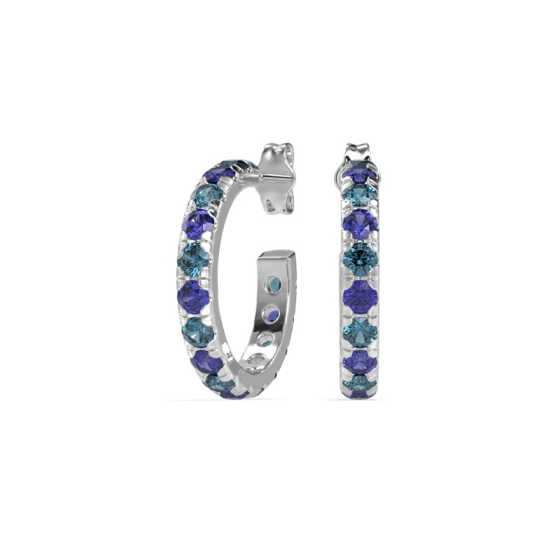 Single Row Huggie Earrings