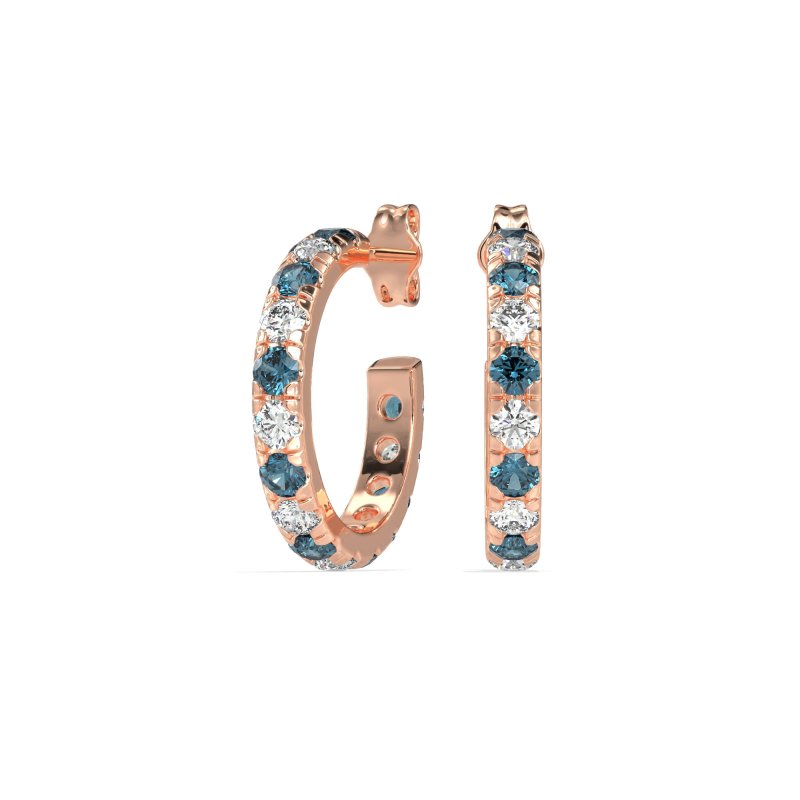 Single Row Huggie Earrings