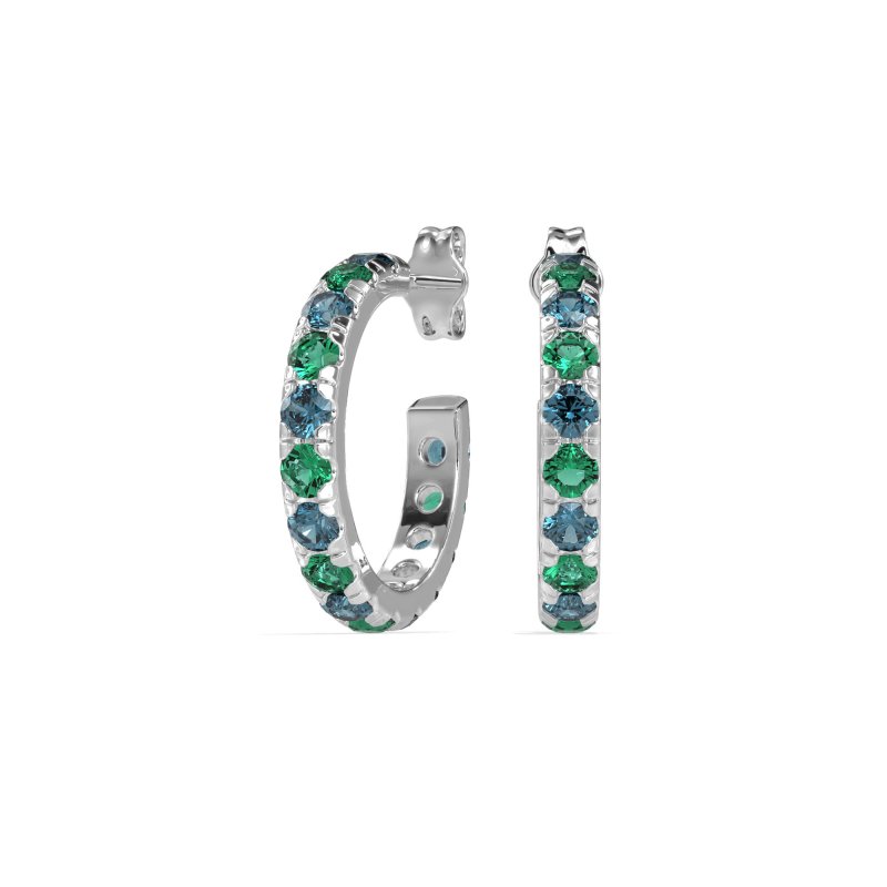 Single Row Huggie Earrings