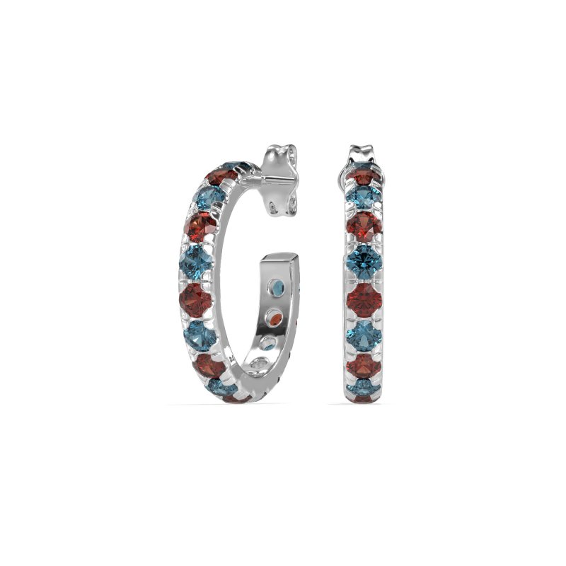 Single Row Huggie Earrings