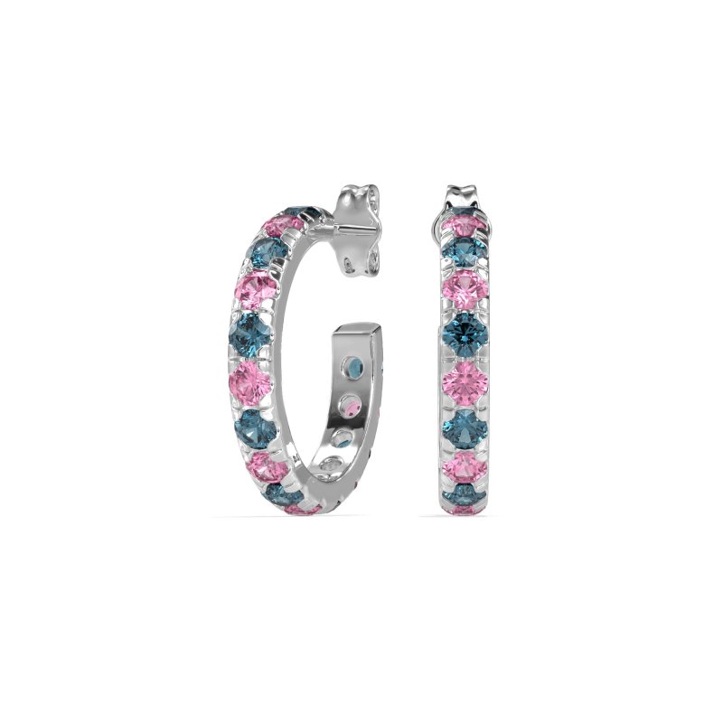 Single Row Huggie Earrings