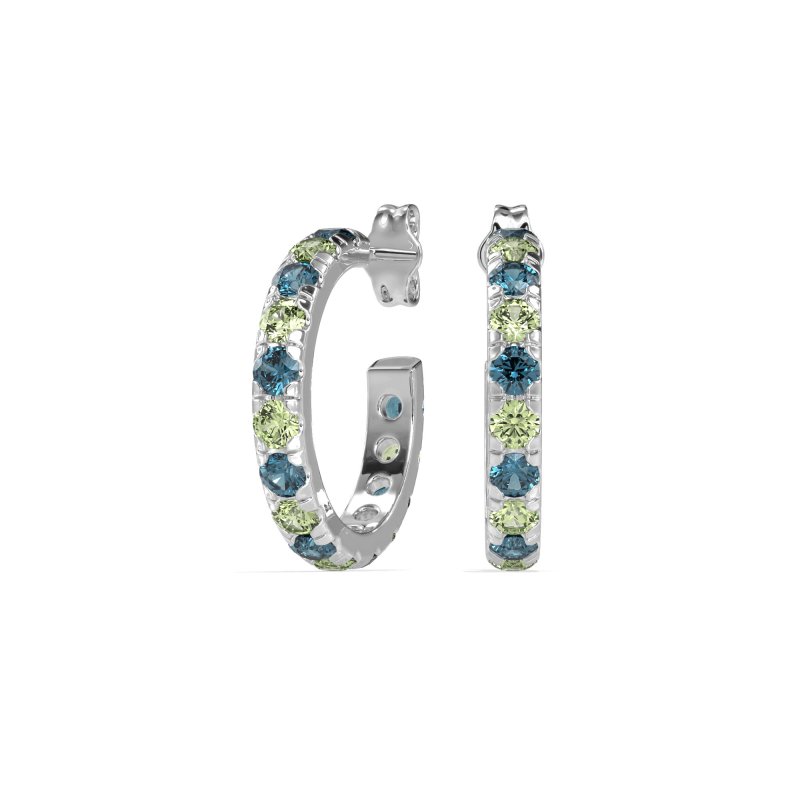 Single Row Huggie Earrings