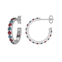 Single Row Huggie Earrings