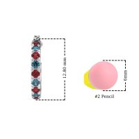 Single Row Huggie Earrings