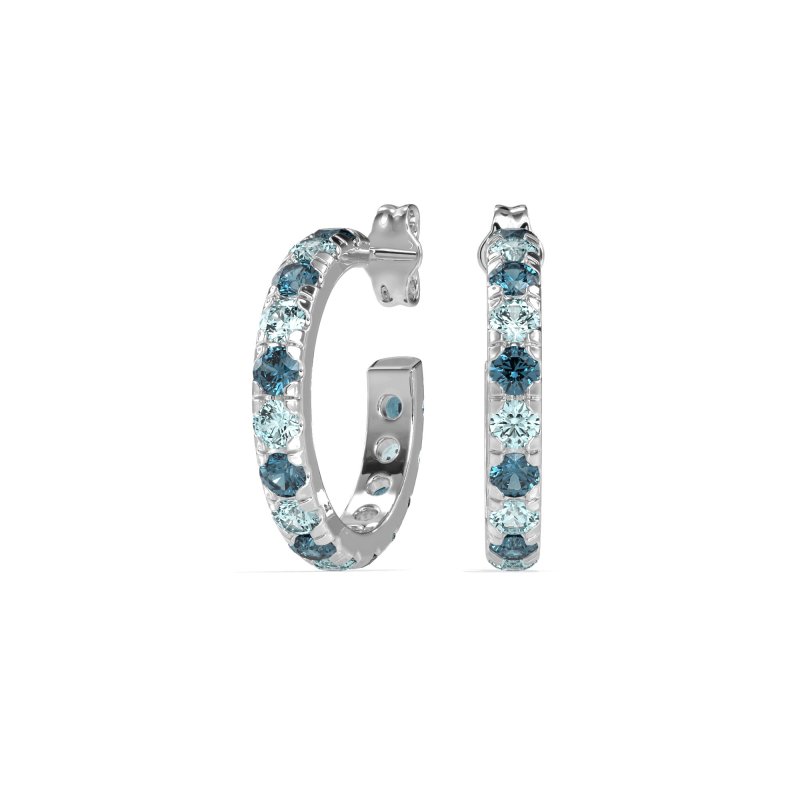 Single Row Huggie Earrings
