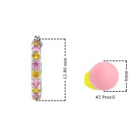 Single Row Huggie Earrings