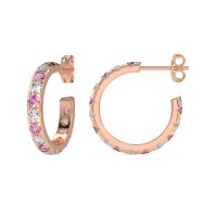 Single Row Huggie Earrings