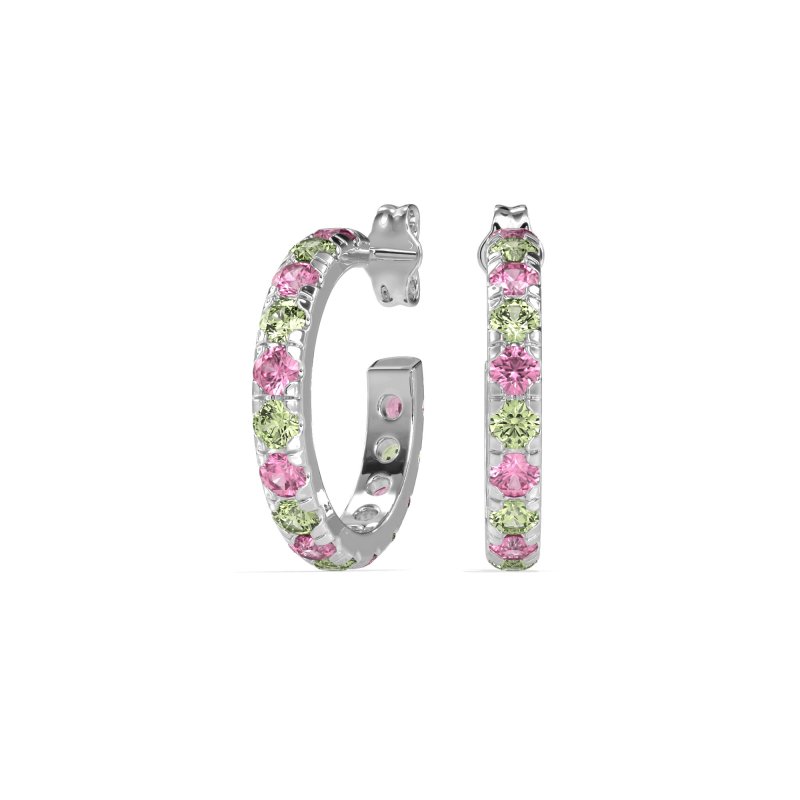 Single Row Huggie Earrings