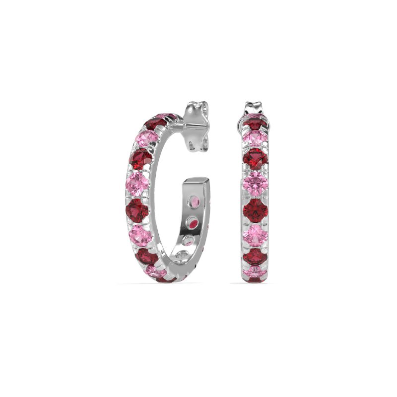 Single Row Huggie Earrings