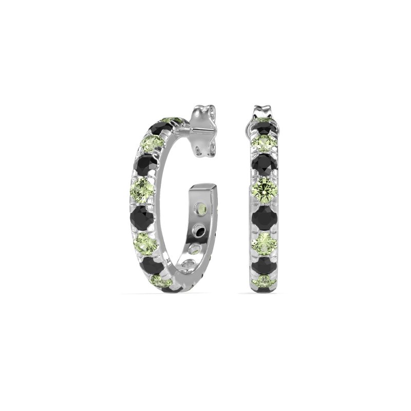 Single Row Huggie Earrings