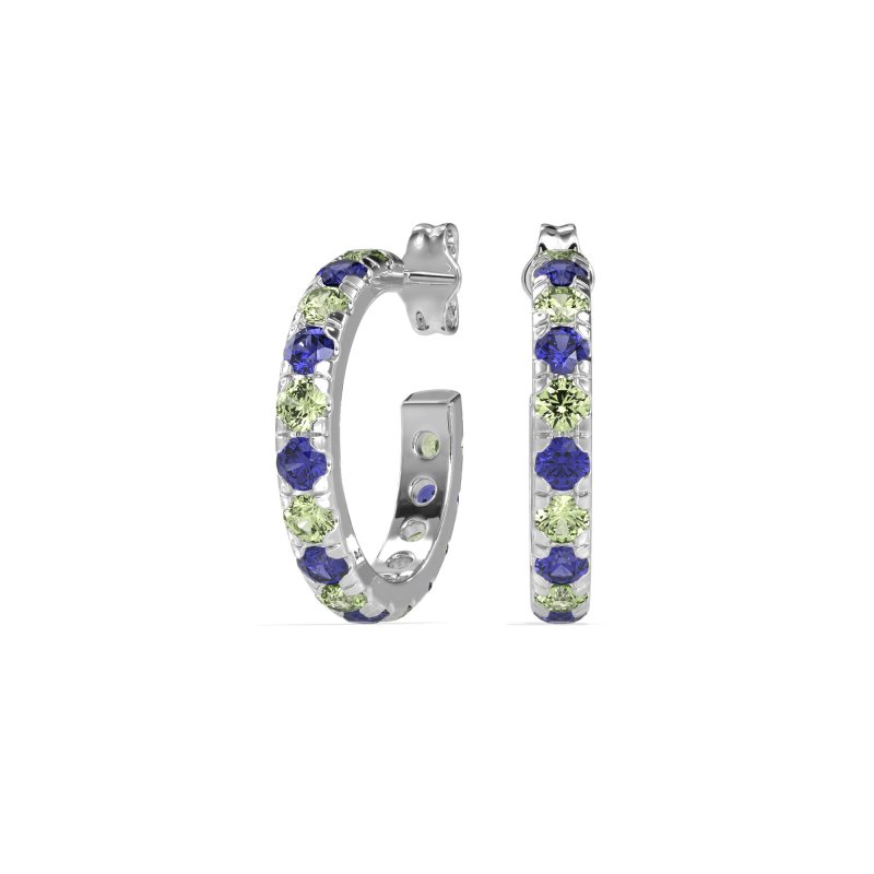 Single Row Huggie Earrings