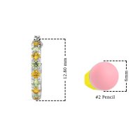 Single Row Huggie Earrings