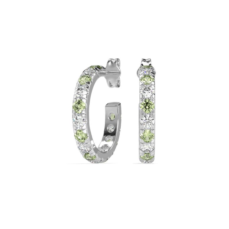 Single Row Huggie Earrings