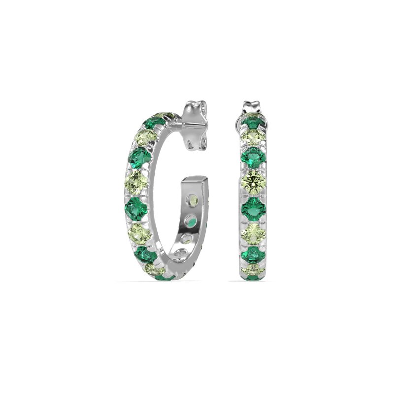 Single Row Huggie Earrings