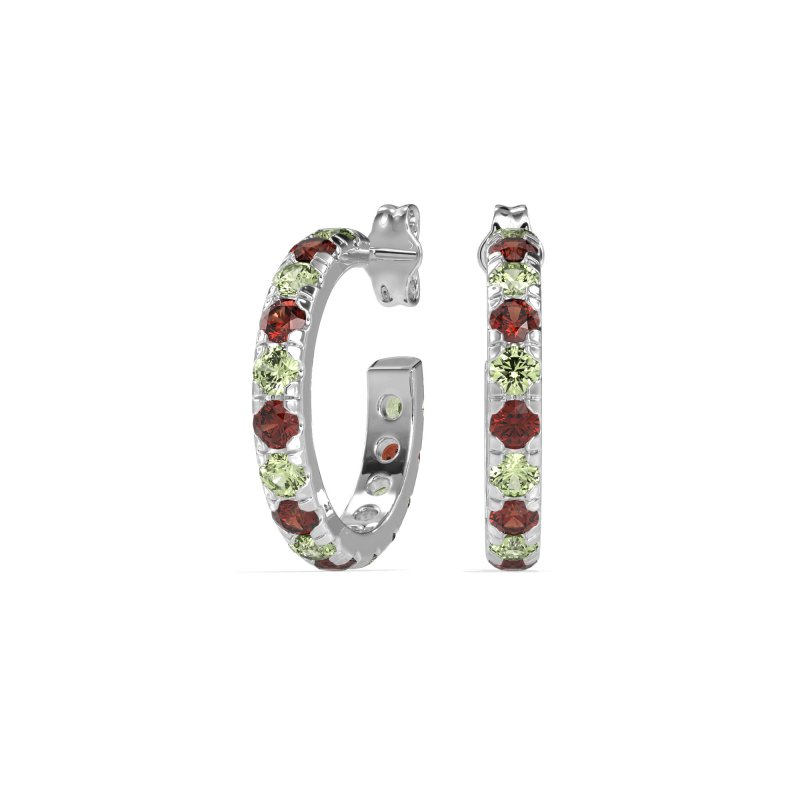 Single Row Huggie Earrings