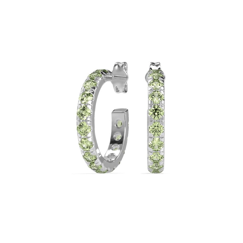 Single Row Huggie Earrings