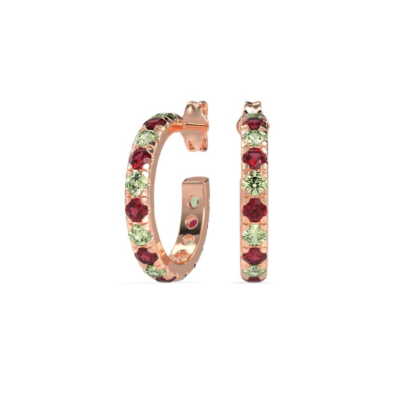 Single Row Huggie Earrings