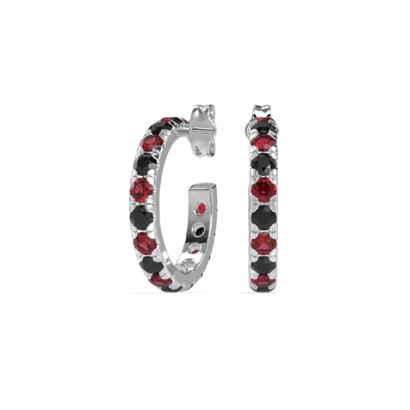 Single Row Huggie Earrings