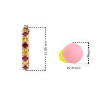 Single Row Huggie Earrings