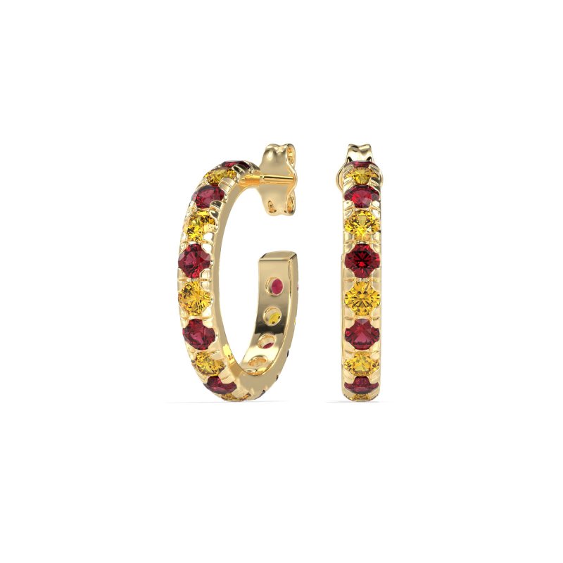 Single Row Huggie Earrings