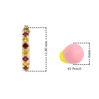 Single Row Huggie Earrings