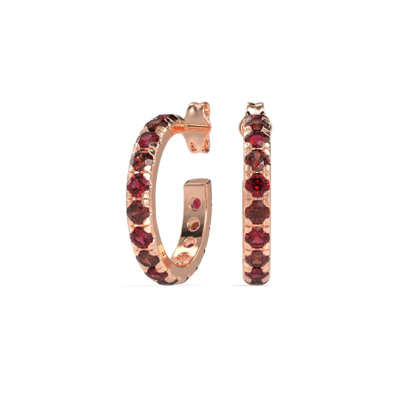 Single Row Huggie Earrings