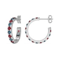 Single Row Huggie Earrings