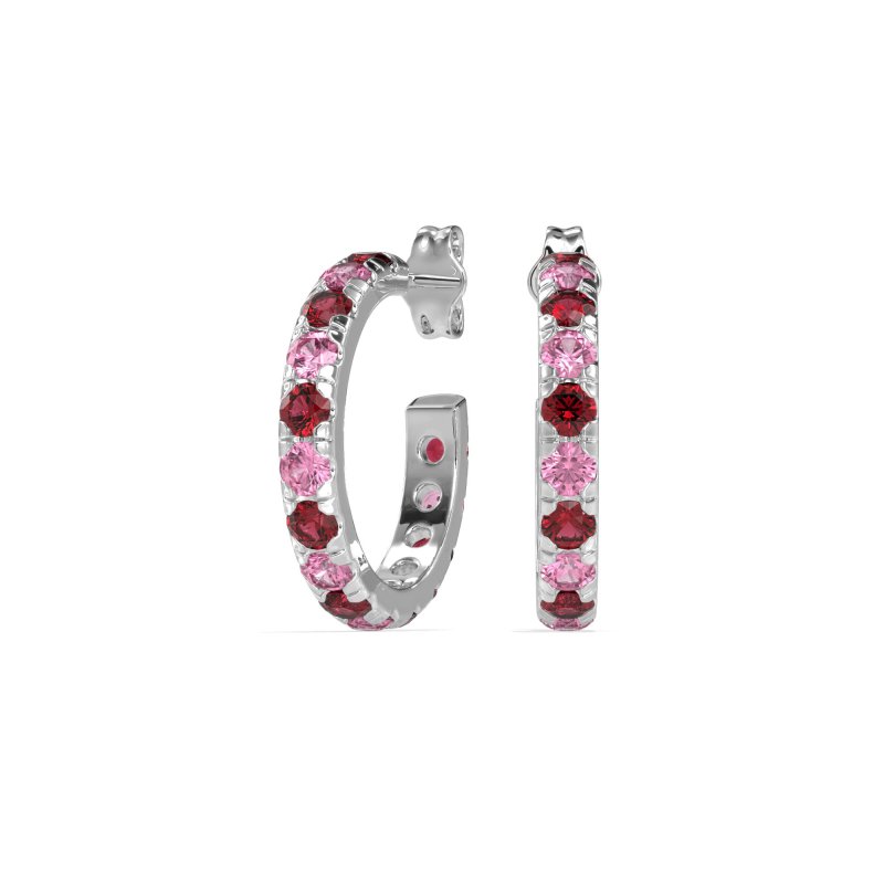 Single Row Huggie Earrings