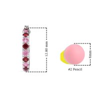 Single Row Huggie Earrings