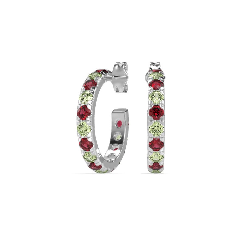 Single Row Huggie Earrings