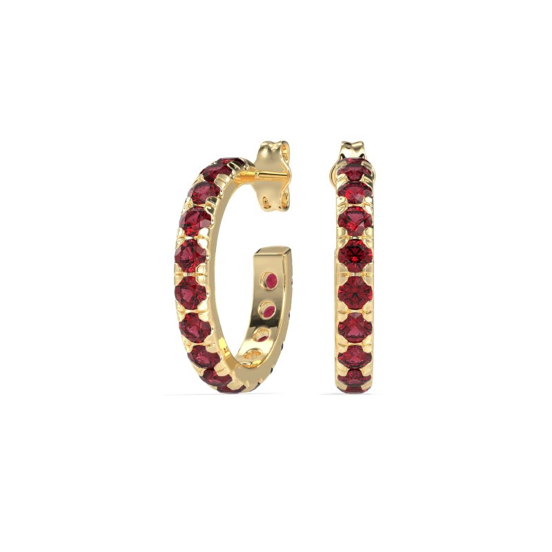 Single Row Huggie Earrings