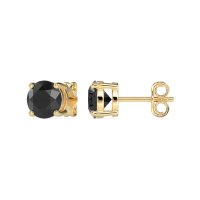 Three-Prong Martini Stud Earrings