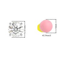 Three-Prong Martini Stud Earrings