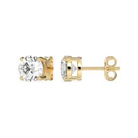 Three-Prong Martini Stud Earrings