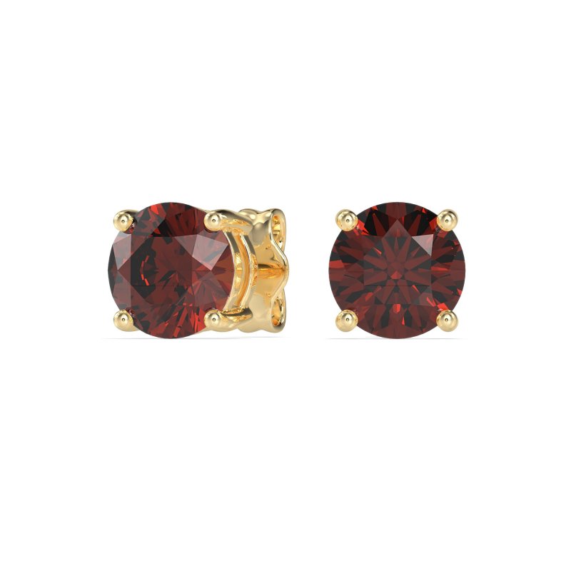 Three-Prong Martini Stud Earrings