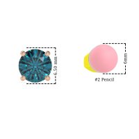 Three-Prong Martini Stud Earrings