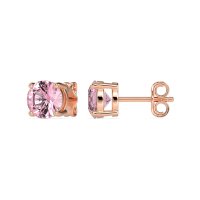 Three-Prong Martini Stud Earrings