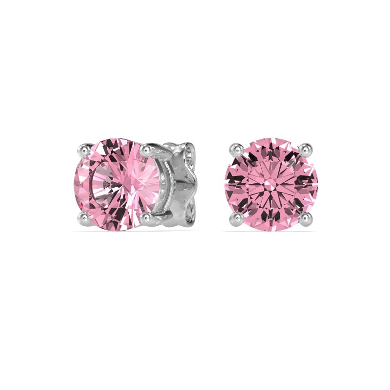 Three-Prong Martini Stud Earrings
