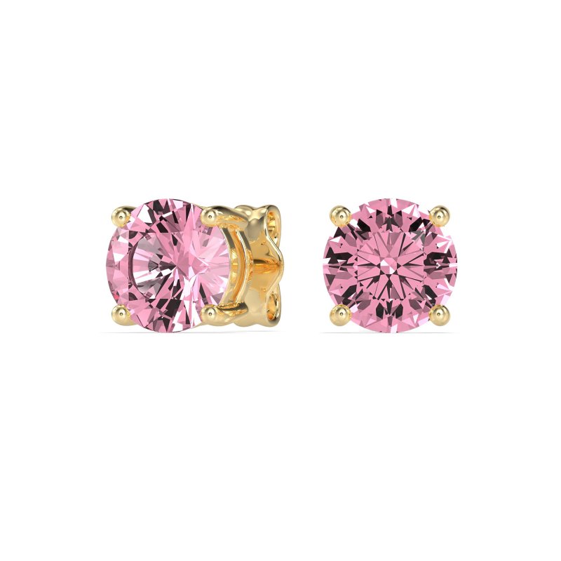 Three-Prong Martini Stud Earrings