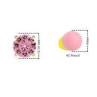 Three-Prong Martini Stud Earrings