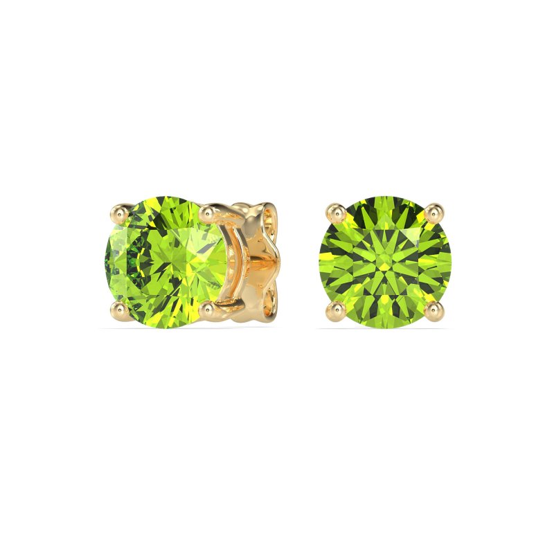 Three-Prong Martini Stud Earrings