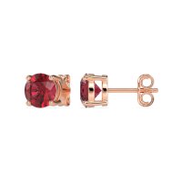 Three-Prong Martini Stud Earrings