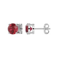 Three-Prong Martini Stud Earrings