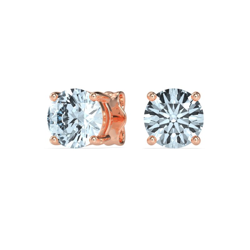 7mm Classic Four Prong Stud Earrings