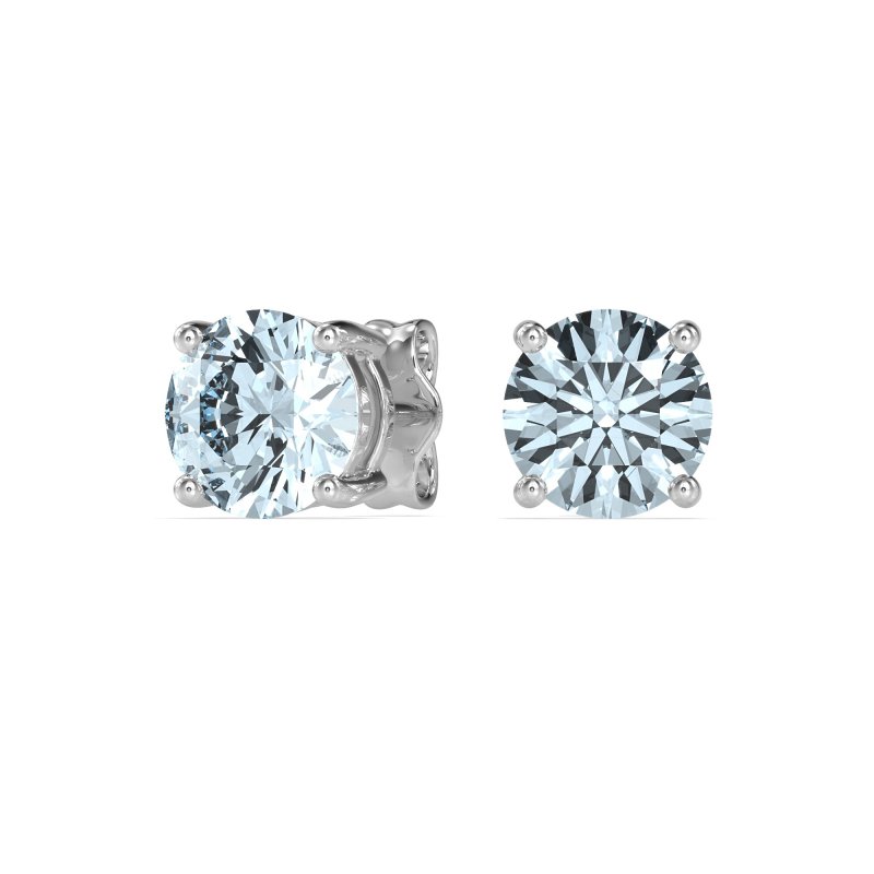 7mm Classic Four Prong Stud Earrings